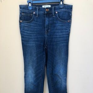 Madewell 10" High-Rise Skinny Jeans in Hayes Wash